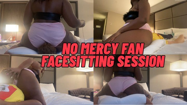 Tha Goddess Reign - No Mercy Fan Facesitting Session
