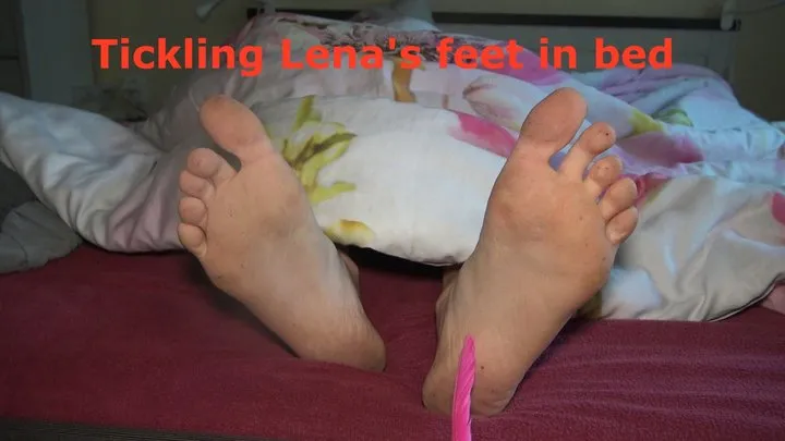 Polish Tickling - Tickling Lena feet in bed