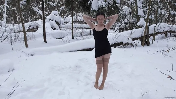 Act Of Bondage - Kris - Her First Snow Challange (WMV - UHD)