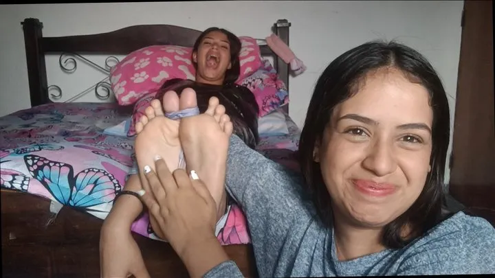 The Most Ticklish - Anny Makes Desiree Take ALL The Foot Tickling!