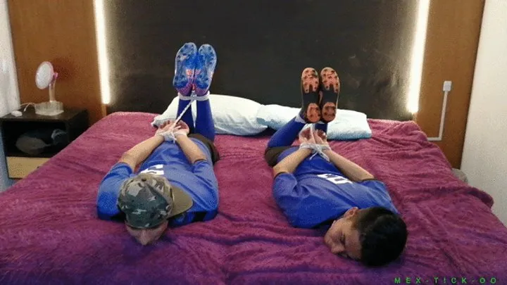 Mextickoo - Feet And Tickling - 18-Year-Old Twink Boys Chaka & Phill Receive An Intense Hogtied Tickling Treatment. The Boys Are Ballgagged & Tickled By Two Mature Guys. Very Desperate & Ticklish Reactions!