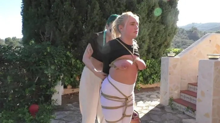 Tied In Public - Zoey Ziptie 72h Challenge - Chapter 41 - Chicken Wing Predicament Outdoor and Public Bondage Training - Part 2 wmv HD