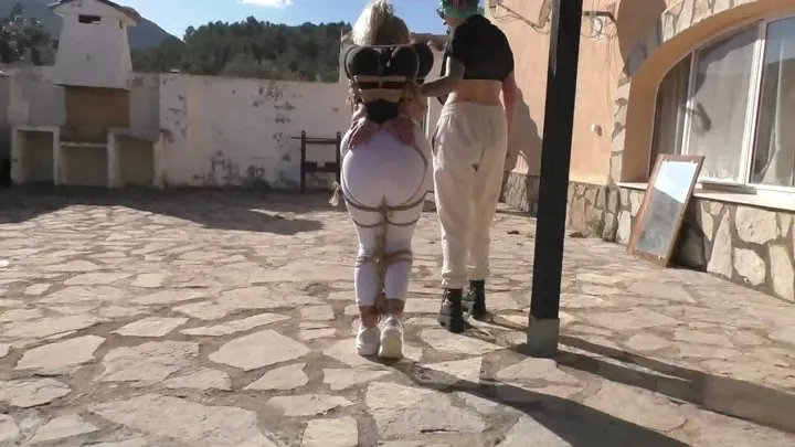 Tied In Public - Zoey Ziptie 72h Challenge - Chapter 41 - Chicken Wing Predicament Outdoor and Public Bondage Training - Part 3 wmv HD