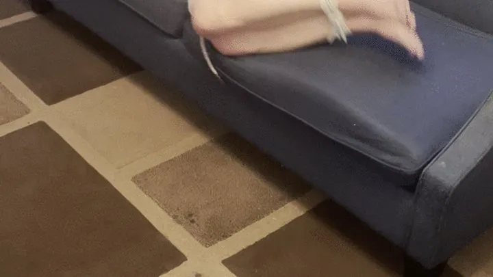 One Minute Barefoot Bondage - Elbow Tied