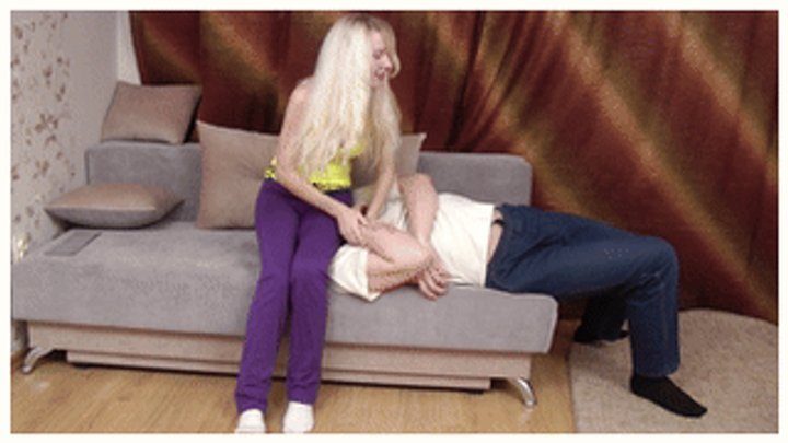 Furious Girls - A cruel 19 yo blonde trains a slave, vd062x 1080p