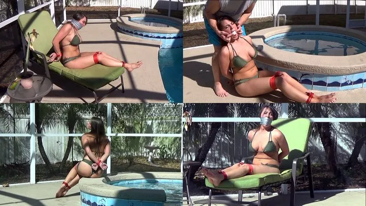 Badman's Bondage Babes! - Buxom Bikini Model Learns The Ropes