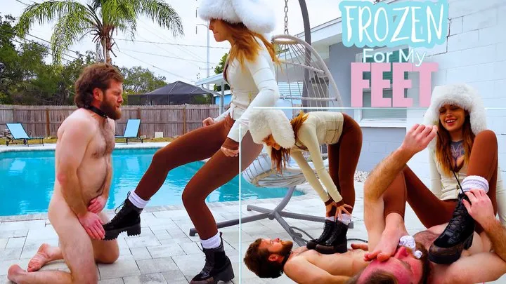 Jreed Fetish - Frozen for My Feet - Jasper Reed Brutal Outdoor Foot Domination