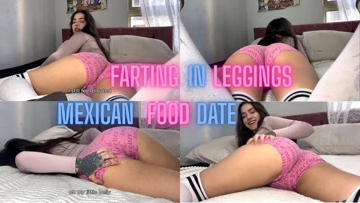 Nina Fatal - Latina Farting in short leggings after Mexican Food date