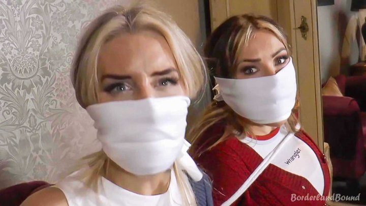 Borderland Bound - Charley & Brook in: Prolonged Jumbo Cloth Gag Stiflings for Extra-Bratty Warm-Up Chicks as Paranoid Burglar Rips Through the House! (with Bonus) (HD)