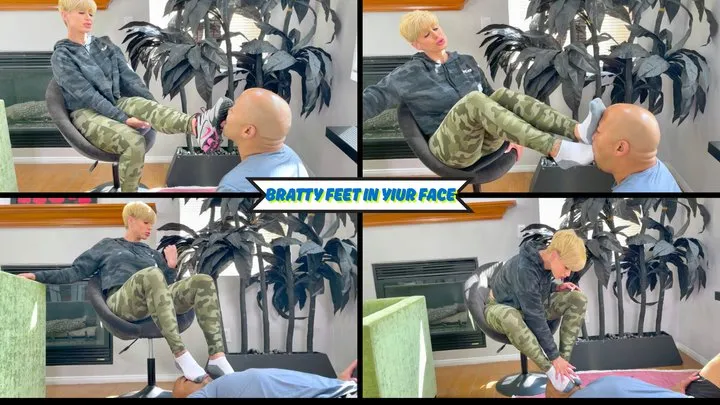 Rapture's Feetish Playground - Bratty Feet In Your Face - Goddess Rapture is a Brat Who Wants What She Wants - She Subjects Her Slave To Foot Humiliation and Sock Smelling Because She Feels Like It - UltraHD (MP4)