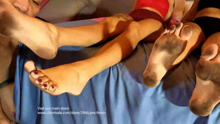Feet Worship At The Best - YOU MUST CLEAN OUR FEET WITH YOUR TONGUE BECAUSE THIS IS YOUR JOB FULL EDITION