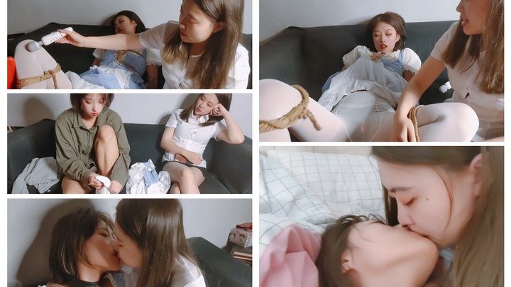 The Dream Of Bondage - C4SGiantess26 jasmine baby Happy Valentine's Day giantess Lesbian kiss rope bondage Vibrator girl maid outfit High heel Orgasm Collar Fetish