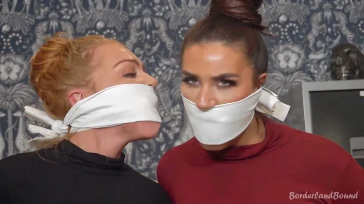 Borderland Bound - Scarlett & Jessica in: Naughty NewsCasters’ Gag-centric Sound Test: 