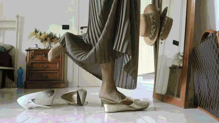 Princess Of Volcanoes - He seems to like my new slippers too! AVI