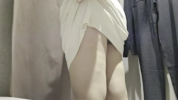 Nicoletta Embassi - Fitting Room Secrets: Nicoletta’s Curvy Try-On in Sheer Black Pantyhose 1080HD
