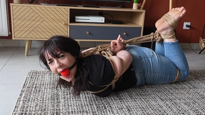 Frenchbondage - The French Girl Bound And Gagged By A Burglar