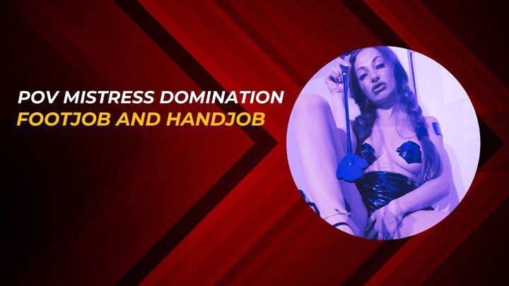 Martial Fetish - POV mistress footjob and handjob