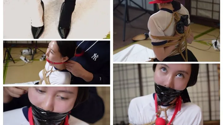 The Dream Of Bondage - In this film starring the dancer her arms are bound in a difficult manner she wears two-tone stockings her mouth is gagged and taped shut which further accentuates her cheekbones and she is finally stuffed into a suitcase