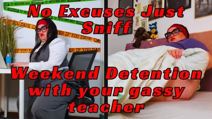 Pauline's Ass - Weekend detention with your gassy teacher NO EXCUSES JUST SNIFF wmv