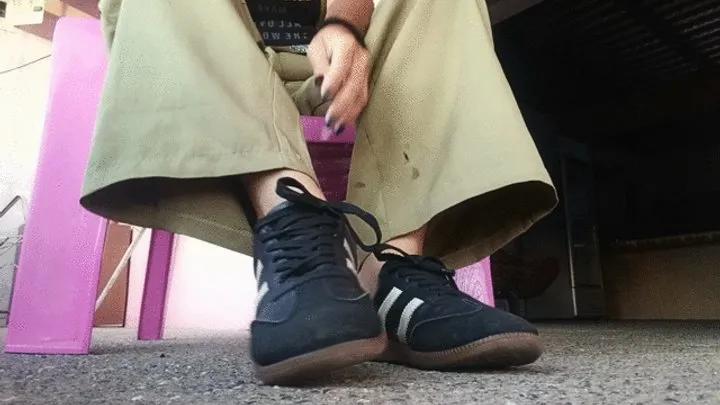 Goddess Foot Fetish - I rub and rub my beautiful feet when I get home from a day of work (7)