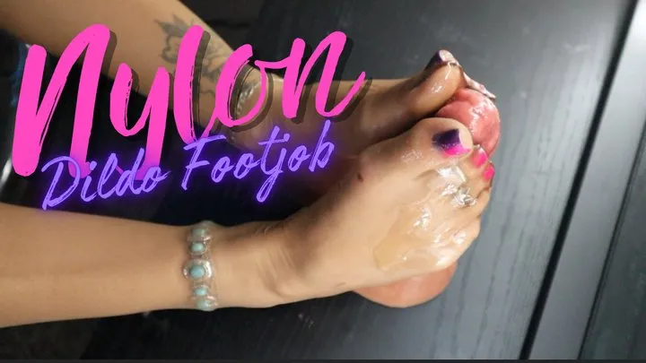 Goddess Dizzy - Nylon Dildo Footjob