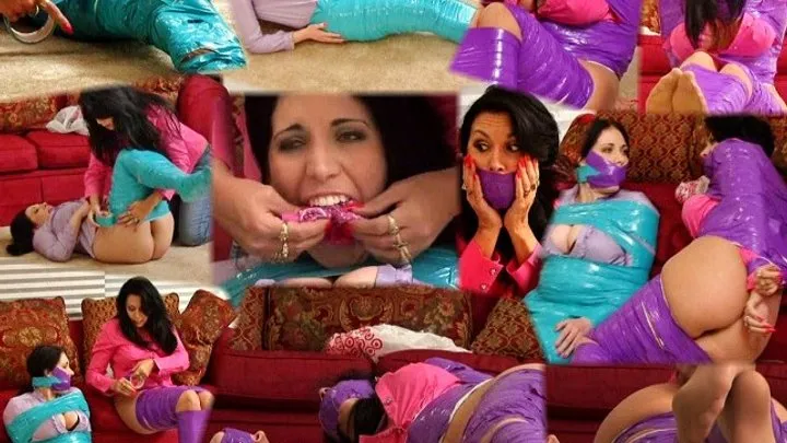 Gina Rae Michaels Bondage - Gina Rae and Samantha Grace mummification Blunder