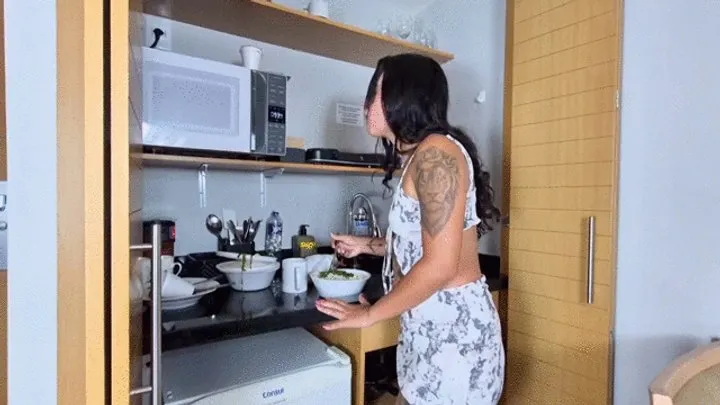Fetish Factory Brazil Farting - Feeding my new hungry slave making her swallow my farts one by one - by Isabelita - Clip 1
