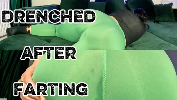 Nikki Farts - My Juicy Ass Farts in Your Face - Green Tights Wet Perv Tease!
