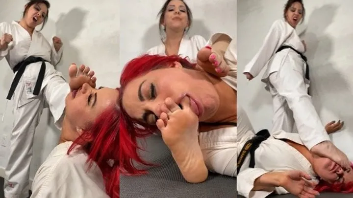 Foot Mode Girl Girl Foot Worship - Tori's Dojo Humiliation