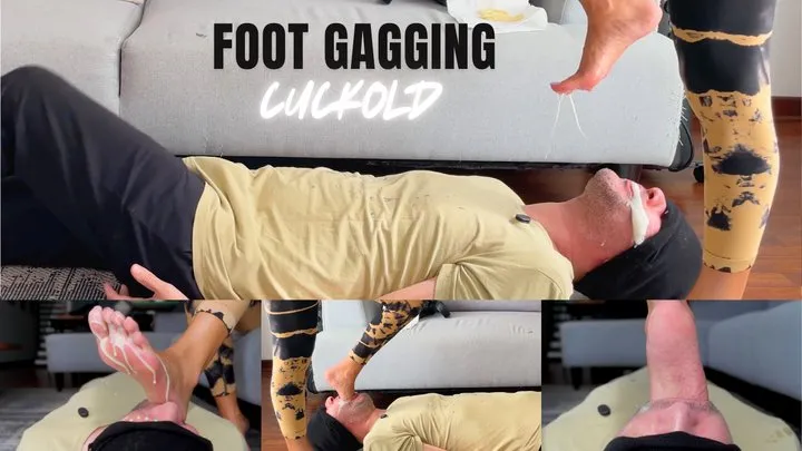 Mistress Enola Fetish - Foot Gagging Treat: Cuck Cleans Two Condoms & Alpha's Mess Off Toes - Mistress Enola ( FulHD)