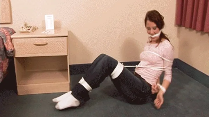 Old School Ties By Steve Villa - d2603ALYSSA-Babysitter gets a late night tying and gagging