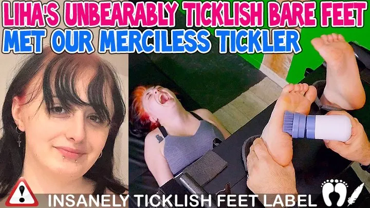 Tickle Frenchtickling  Store - LIHA'S UNBEARABLY TICKLISH BARE FEET MET OUR MERCILESS TICKLER - FULL HD MP4