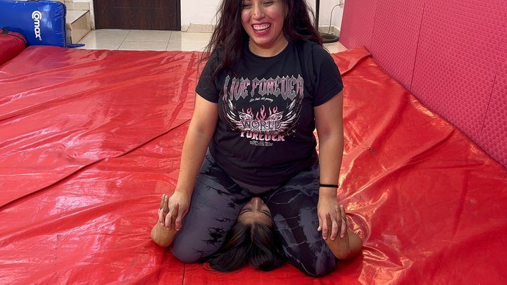 Candy Wrestler Production - CANDY vs ARIS – Schoolgirl Domination Match & Facesitting Control