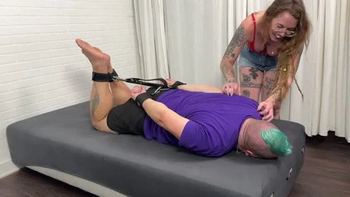 Ticklishchicks - Babz Hogties Matt and Tickles Him Into a Sweating, Laughing, Moaning Puddle