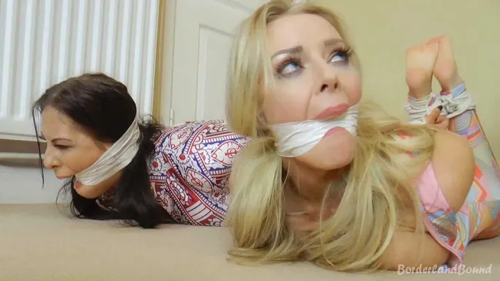 Borderland Bound - Bambi & Hannah in: Nabbed, Roped & Gagged with Glitterball Agent Claydon's Socks! (HD)