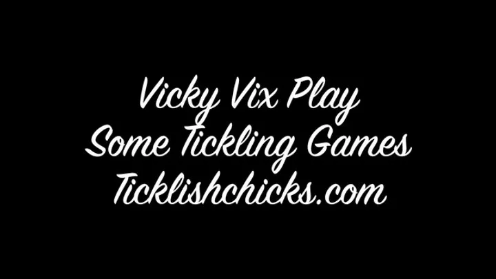 Ticklishchicks - Vicky Vix Howls with Laughter While Playing Tickling Games