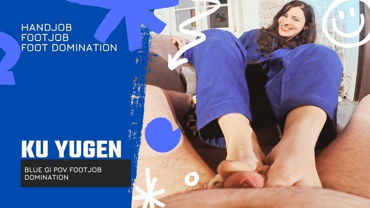 Martial Fetish - Ku Yugen blue gi POV footjob domination
