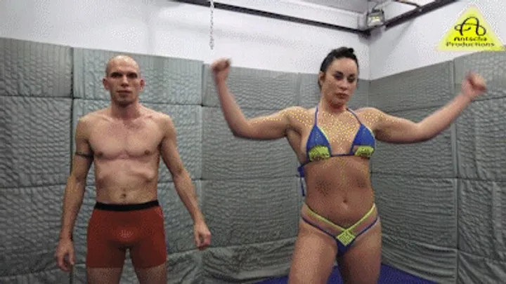 Antschas Wrestling And Fetish Store - Marina RedStar vs Michael