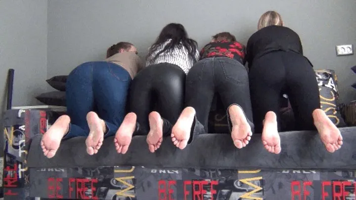 Not An Angel - 4 butts and bare feet for you FS