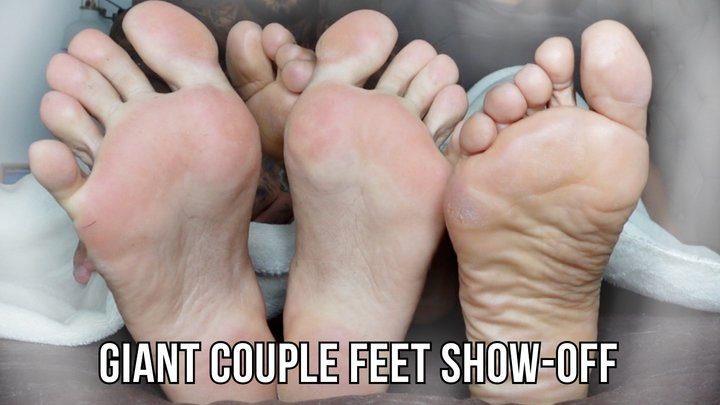 Lalo Cortez - Giant couple feet show-off (custom clip) - Lalo Cortez and Lily