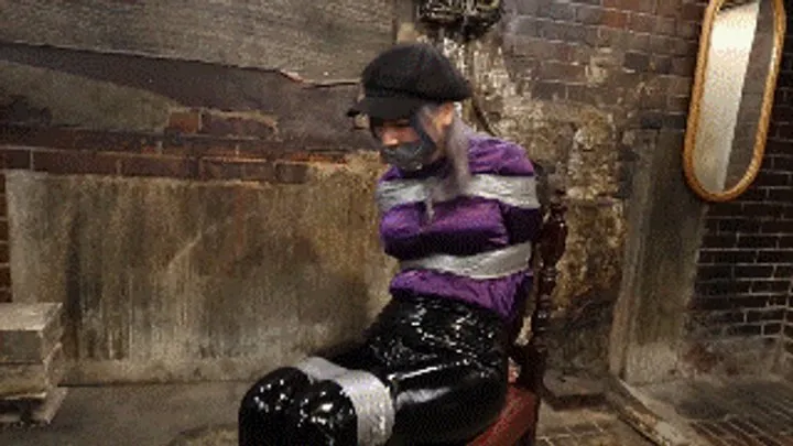 Hollyrope Omega - MADE IN JAPAN 31: Detective Yui humiliated in tight tape bondage, stuffed mouth and gagged by her nemesis in a dark underground dungeon in Tokio!