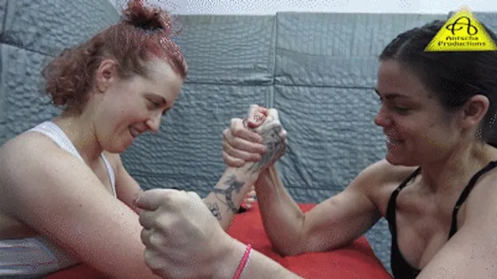 Antschas Wrestling And Fetish Store - Armwrestling Brigit Heart vs Bambi MX