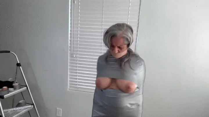 Luna Darling Bondage - Mummified and Thoroughly Gagged in the Empty House, Pt 2 -avi