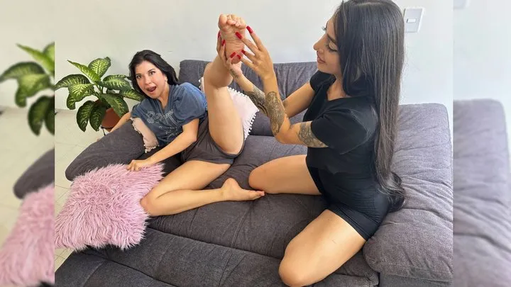 Kinky Lifestyle Pals - Tickles Time: Feet Tickled by Long Red Nails
