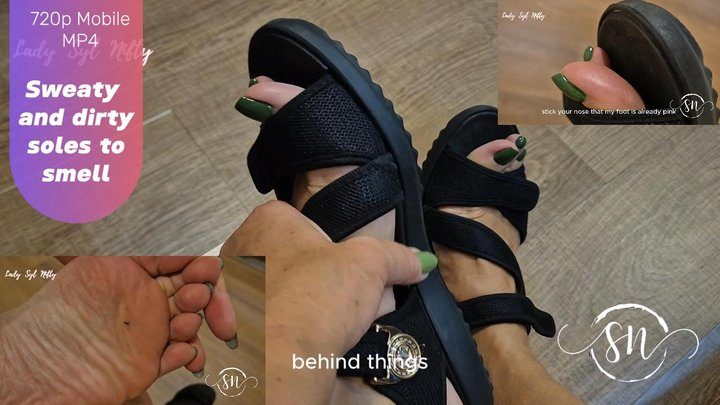 Lady Syl Nifty - Sweaty and dirty soles day to day. 720p - Mobile