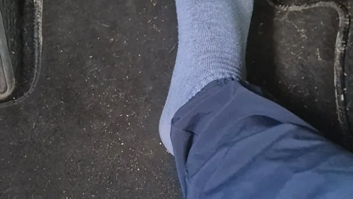 Bae Soles - POV Driving With My Blue Socks