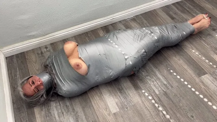 Luna Darling Bondage - Mummified and Thoroughly Gagged in the Empty House, Partt 4