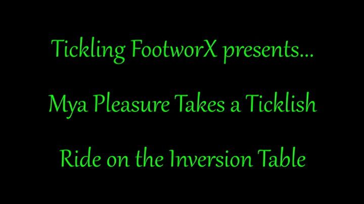 Tickling Footworx - Mya Pleasure Takes a Ride on the Inversion Table