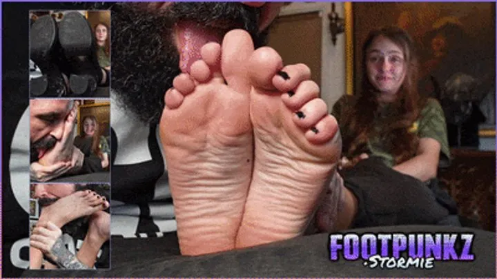 Footpunkz - Petite Stormie's BTS Foot Tickling and Foot Worship