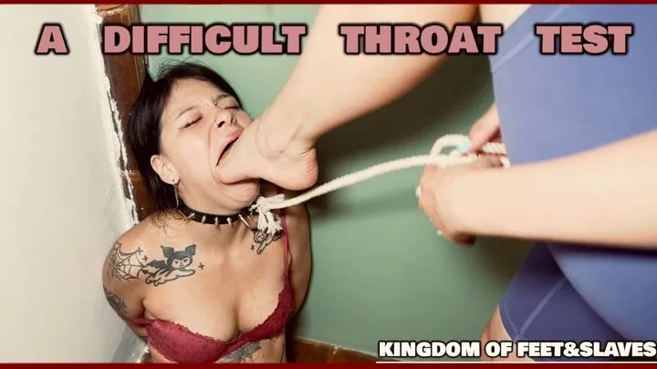 Kingdom Of Feet And Slaves - a difficult throat test (Full HD MP4)